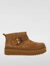 Tory Burch Mellow Shearling Platform Boots And Ankle Boots Brown In Braun