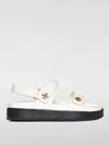 Tory Burch Pave Geo Bombe Miller Low Heel Sandal Shoes In Ivory