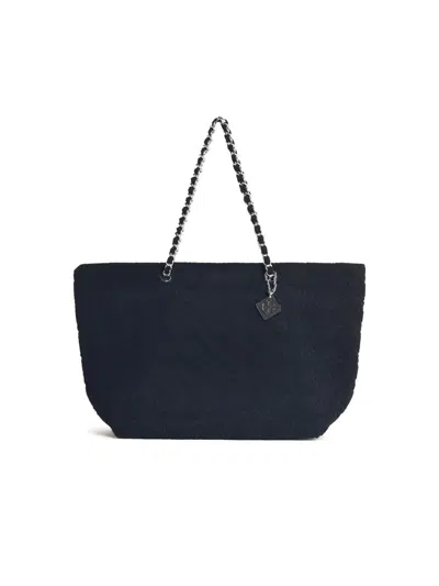 Tory Burch 'shopping Ella' Black Fabric Bag