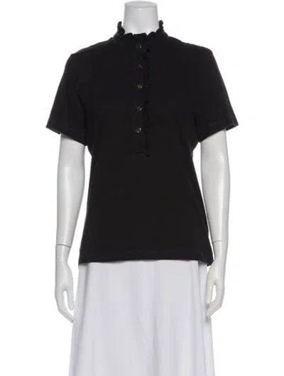 Pre-owned Tory Burch Short Sleeve Polo In Gray