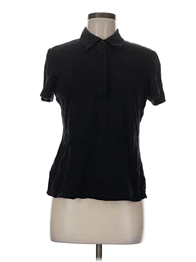 Pre-owned Tory Burch Short Sleeve Polo Shirt In Black
