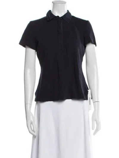 Pre-owned Tory Burch Short Sleeve Polo In White