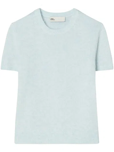 Tory Burch Short Sleeve T-shirt In Blue