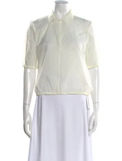 Pre-owned Tory Burch Short Sleeve Top In Neutral