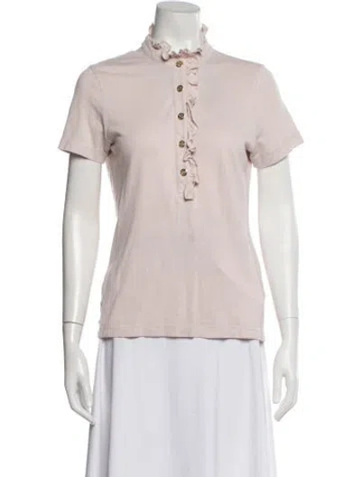 Pre-owned Tory Burch Short Sleeve Top In Pink