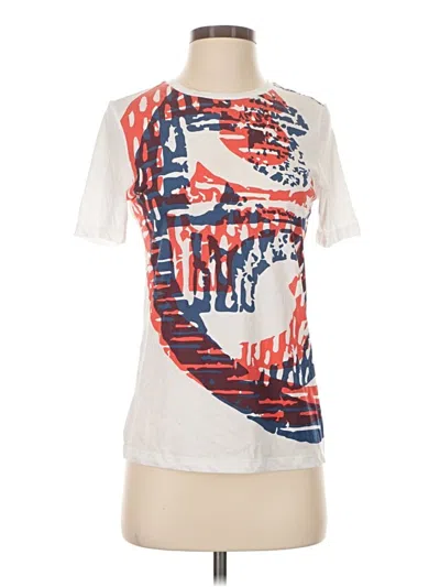 Pre-owned Tory Burch Short Sleeve T-shirt In White
