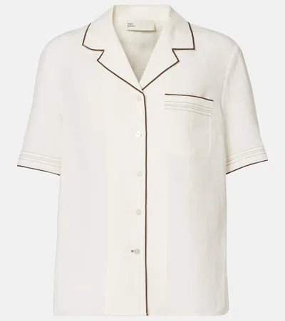 Tory Burch Short-sleeved Shirt In White