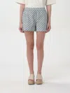 Tory Burch Printed Poplin Shorts For In Blau