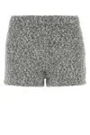 Tory Burch Tweed Speckled Shorts In Gray