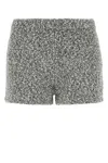 Tory Burch Tweed Speckled Shorts In Gray