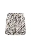 Tory Burch Shorts In Seta Stampata  Donna In Black