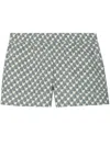 Tory Burch Printed Cotton Poplin Camp Shorts In Mini Zebra