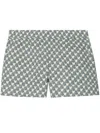 Tory Burch Printed Poppin Cotton Short With Back Pocket In Mini Zebra