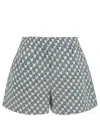 Tory Burch Printed Cotton Poplin Camp Shorts In Multicolor