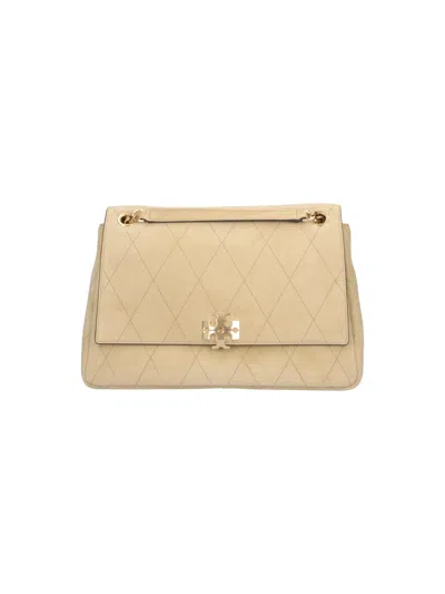 Tory Burch Shoulder Bag "charlie" In Gray