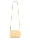Tory Burch Mini Fleming Quilted Leather Shoulder Bag In White