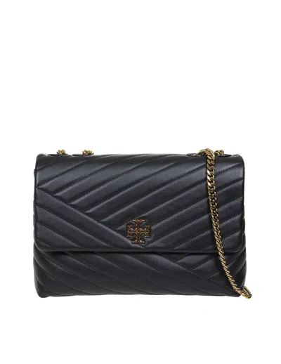 Tory Burch Shoulder Bag In Quilted Leather In Black
