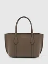 Tory Burch Perry Small Shopper Bag In Brown