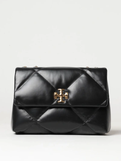 Tory Burch Kira Double Strap Black Leather Bag