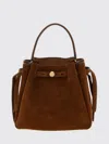 Tory Burch Romy Suede Bucket Bag In Brown