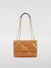 Tory Burch Medium Kira Diamond Quilt Nappa Leather Shoulder Bag In Burnt