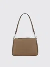 Tory Burch Perry Zip Leather Shoulder Bag In Brown