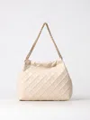 Tory Burch Fleming Soft Drawstring Hobo Bag New Cream In White