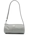 Tory Burch Virginia Cylinder Bag With Double-t Plaque In Gray