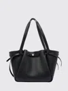 Tory Burch Saint Laurent Cassandre Leather Bucket Bag In Black