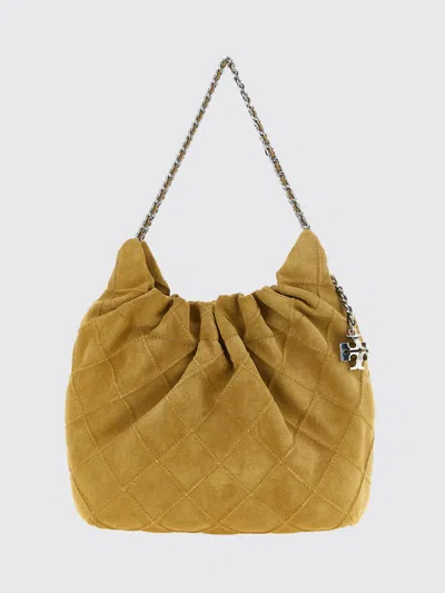 Tory Burch Shoulder Bag Woman Color Beige In Orange