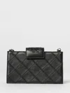 Tory Burch Fleming Mini Chain Wallet In Black