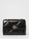 Tory Burch Shoulder Convertible Kira Shoulder Bag With Diamante Trapuntatura In Black