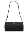 Tory Burch Virginia Nylon Cylindric Shoulder Bag In Black