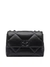 Tory Burch Black Kira Diamond Shoulder Bag In Black