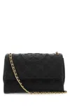 Tory Burch Black Leather Fleming Shoulder Bag