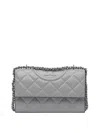 Tory Burch Grey Goat Leather Shoulder Bag