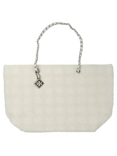 TORY BURCH SHOULDER BAGS BEIGE