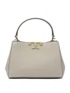 Tory Burch Mini Eleanor Leather Top Handle Bag In Neutral
