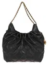 Tory Burch Mini Fleming Tote Bag In Black
