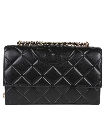 Tory Burch Quilted Chain Strap Crossbody Bag In Black