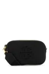 Tory Burch Black Leather Mini Miller Crossbody Bag In Black