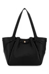 Tory Burch Black Leather Romy Shopping Bag In Black