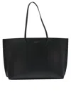 Tory Burch Large Perry Leather Tote Bag In Black