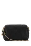 Tory Burch Fleming Leather Cross-body Bag In Black