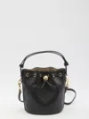 Tory Burch T Monogram Mini Bucket Bag In Black