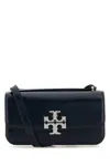 Tory Burch Navy Blue Leather Eleanor Shoulder Bag In Blue