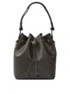 Tory Burch T Monogram Coated Canvas Bucket Bag Crossbody Bags Beige