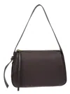 Tory Burch Romy Leather Crossbody Bag With Adjustable Strap In Brown