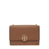 Tory Burch Miller Shoulder Bag In Forest Brown