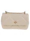 Tory Burch Kira Mini Flap Bag In Neutral